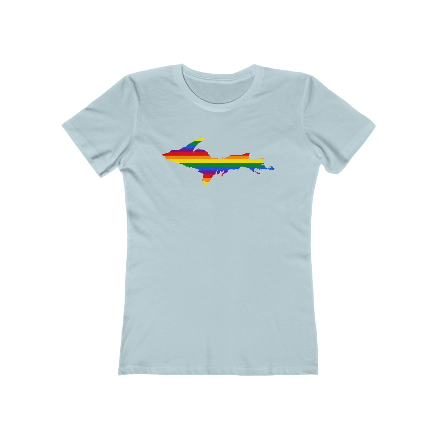 Upper Peninsula T-Shirt (w/ UP Pride Flag Outline) | Women's Boyfriend Cut