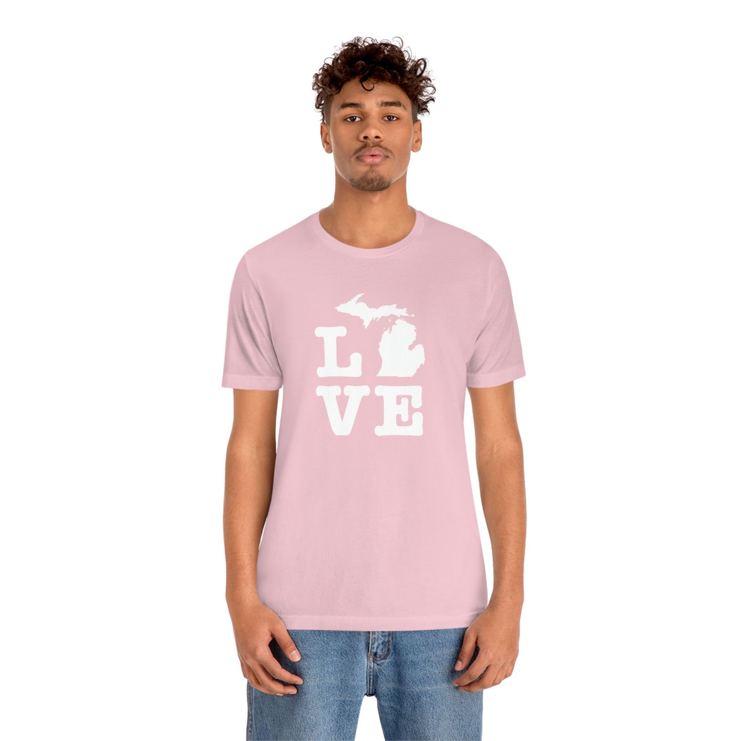 Michigan 'Love' T-Shirt (Typewriter Font) | Unisex Standard Fit