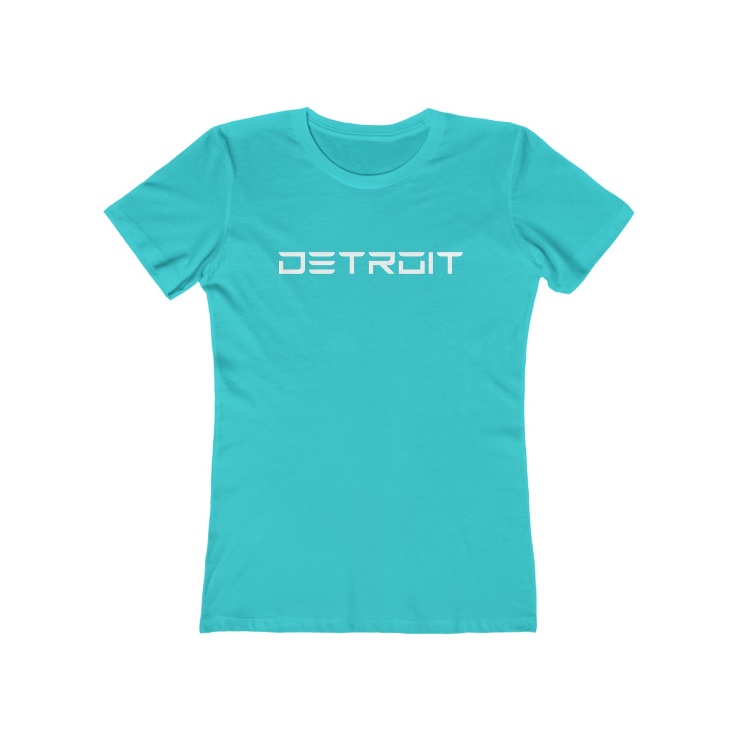 'Detroit' T-Shirt (Electric Font) | Women's Boyfriend Cut