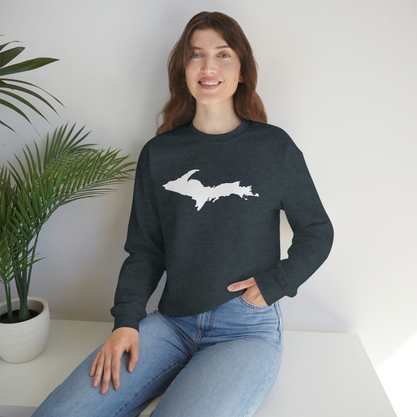 Michigan Upper Peninsula Sweatshirt (w/ UP Outline) | Unisex Standard