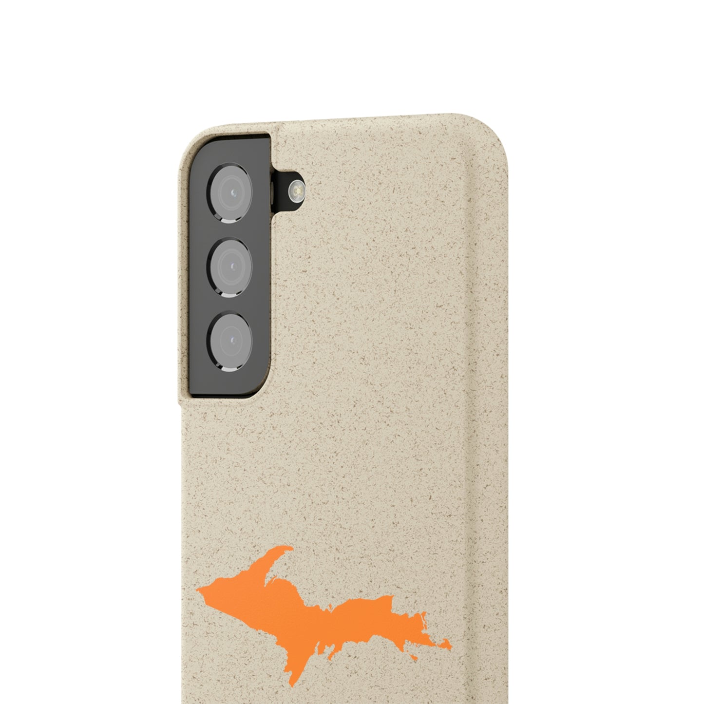 Michigan Upper Peninsula Biodegradable Phone Cases (w/ Orange UP Outline) | Samsung Android