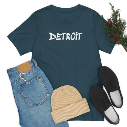 'Detroit' T-Shirt (1980s Hip Hop Font) | Unisex Standard Fit