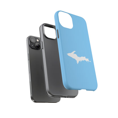 Michigan Upper Peninsula Tough Phone Case (McNamera Blue w/ UP Outline) | Apple iPhone