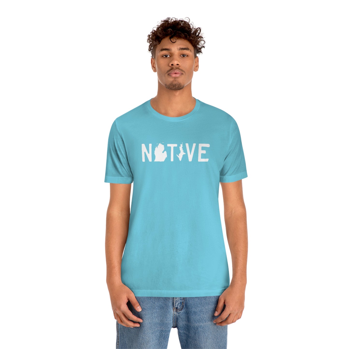 Michigan 'Native' T-Shirt (Licence Plate Font) | Unisex Standard Fit