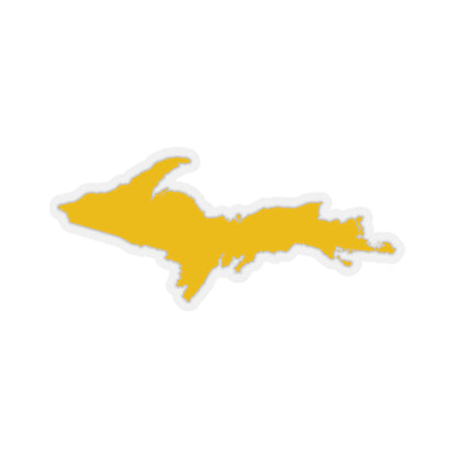 Michigan Upper Peninsula Kiss-Cut Sticker (w/ Gold UP Outline)