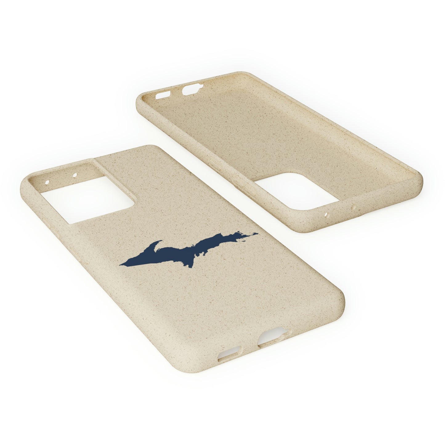 Michigan Upper Peninsula Biodegradable Phone Cases (w/ Navy UP Outline) | Samsung Android