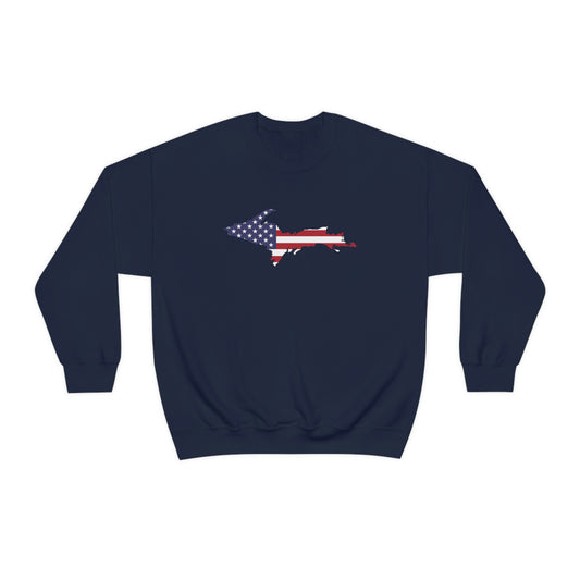 Michigan Upper Peninsula Sweatshirt (w/ UP USA Flag Outline) | Unisex Standard