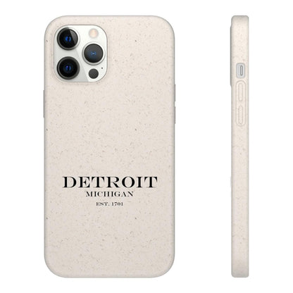 'Detroit Est. 1701' Phone Cases (Black Color) | Android & iPhone - Circumspice Michigan