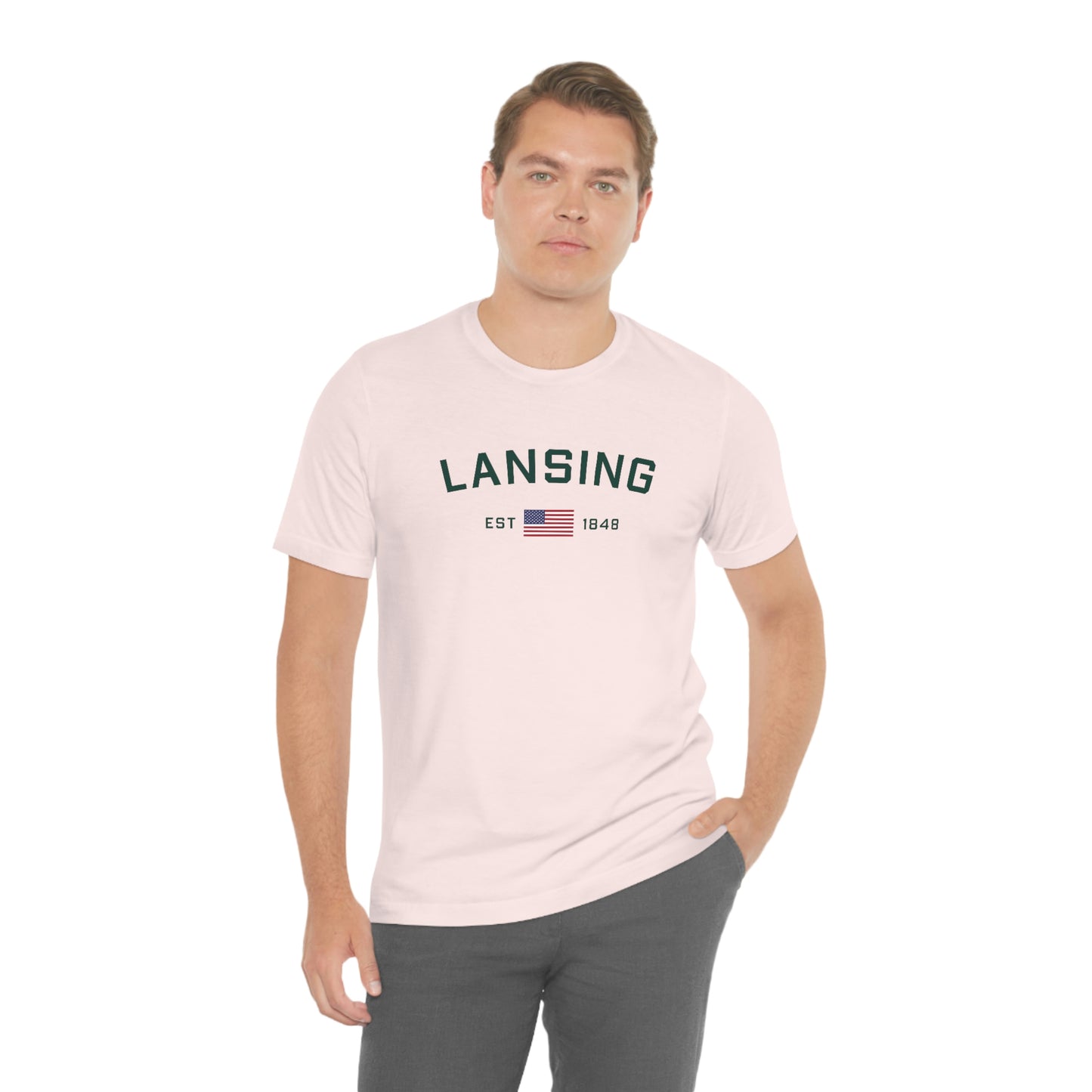 'Lansing EST 1848' T-Shirt | Unisex Standard Fit