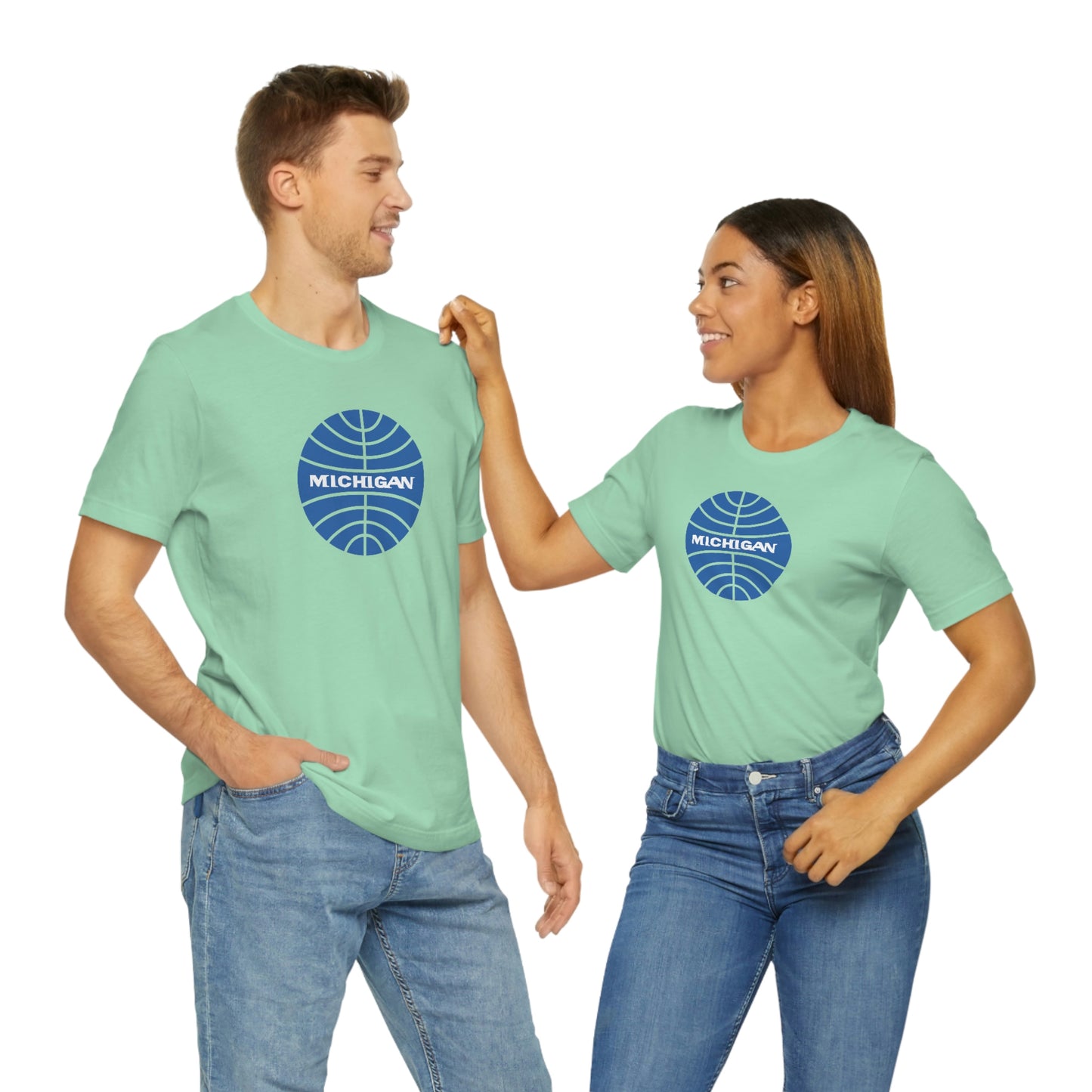 'Michigan' T-Shirt (Retro Airline Parody)  | Unisex Standard Fit