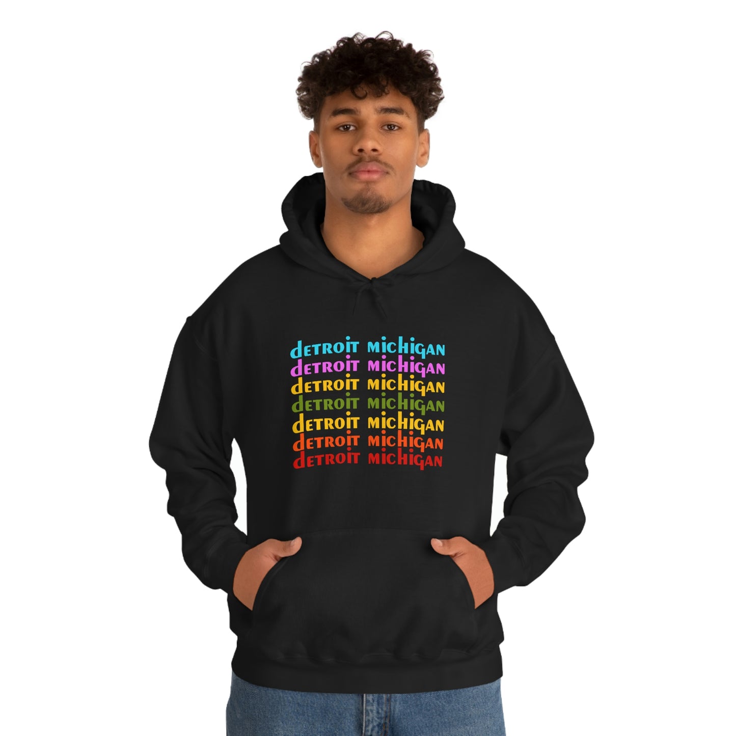 'Detroit Michigan' Hoodie (1970s Sitcom Parody) | Unisex Standard