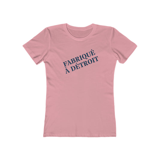 'Fabriqué à Détroit' T-Shirt | Women's Boyfriend Cut