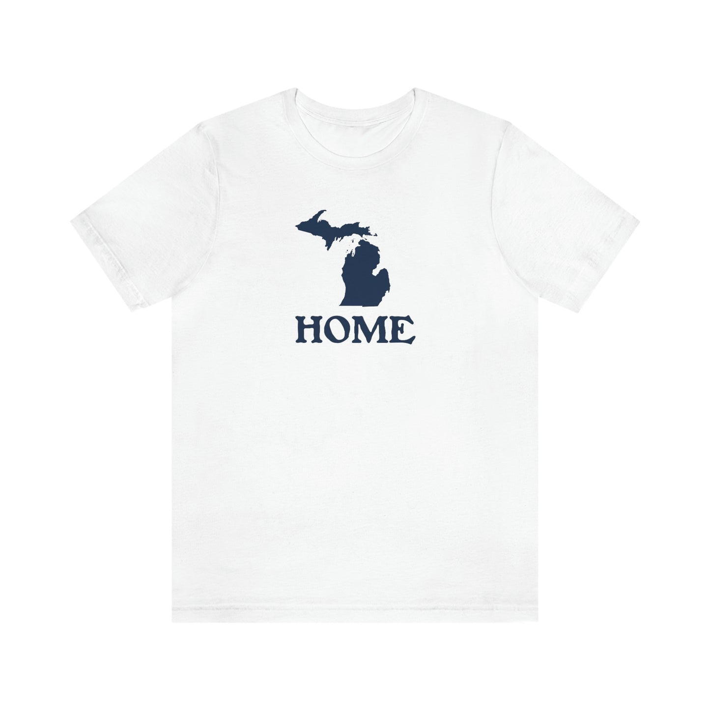 Michigan 'Home' T-Shirt (Woodcut Font) | Unisex Standard Fit