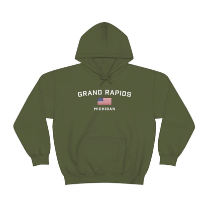 'Grand Rapids Michigan' (w/USA Flag Outline) | Unisex Standard