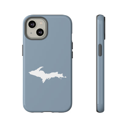 Michigan Upper Peninsula Tough Phone Case (B24 Liberator Grey w/ UP Outline) | Apple iPhone