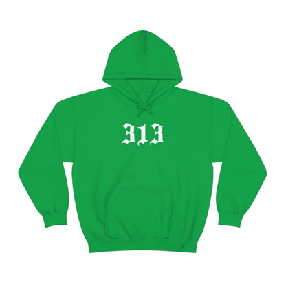 Detroit '313' Hoodie (Old English Font) | Unisex Standard