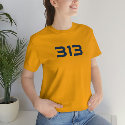 Detroit '313' T-Shirt (Futuristic Sans Font) | Unisex Standard Fit