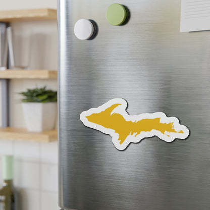 Michigan Upper Peninsula Kiss Cut Magnet (w/ Gold UP Outline)