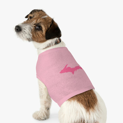 Michigan Upper Peninsula Pet Tank Top (w/ Pink UP Outline)