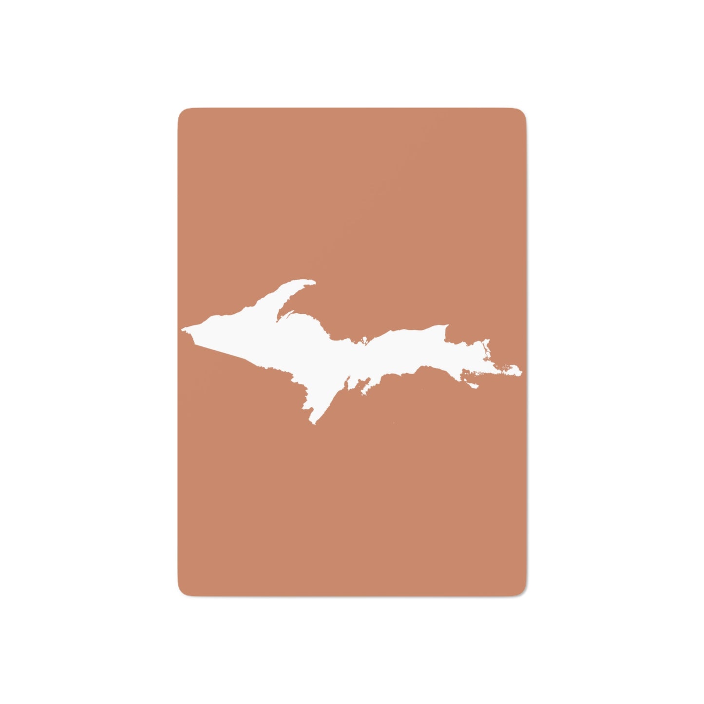 Michigan Upper Peninsula Poker Cards (Copper Color w/ UP Outline)