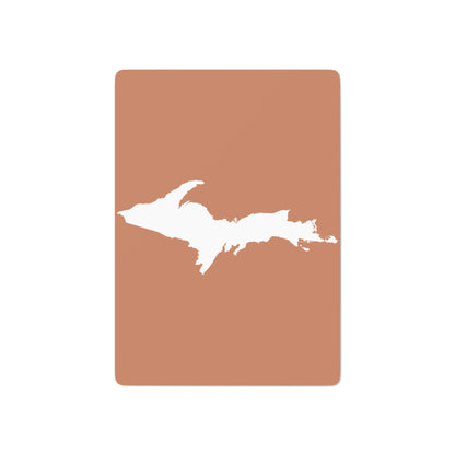 Michigan Upper Peninsula Poker Cards (Copper Color w/ UP Outline)