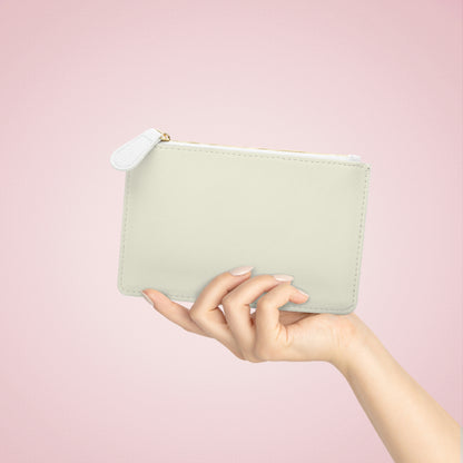 Michigan Upper Peninsula Mini Clutch Bag (Ivory Color w/ Azure UP Outline)