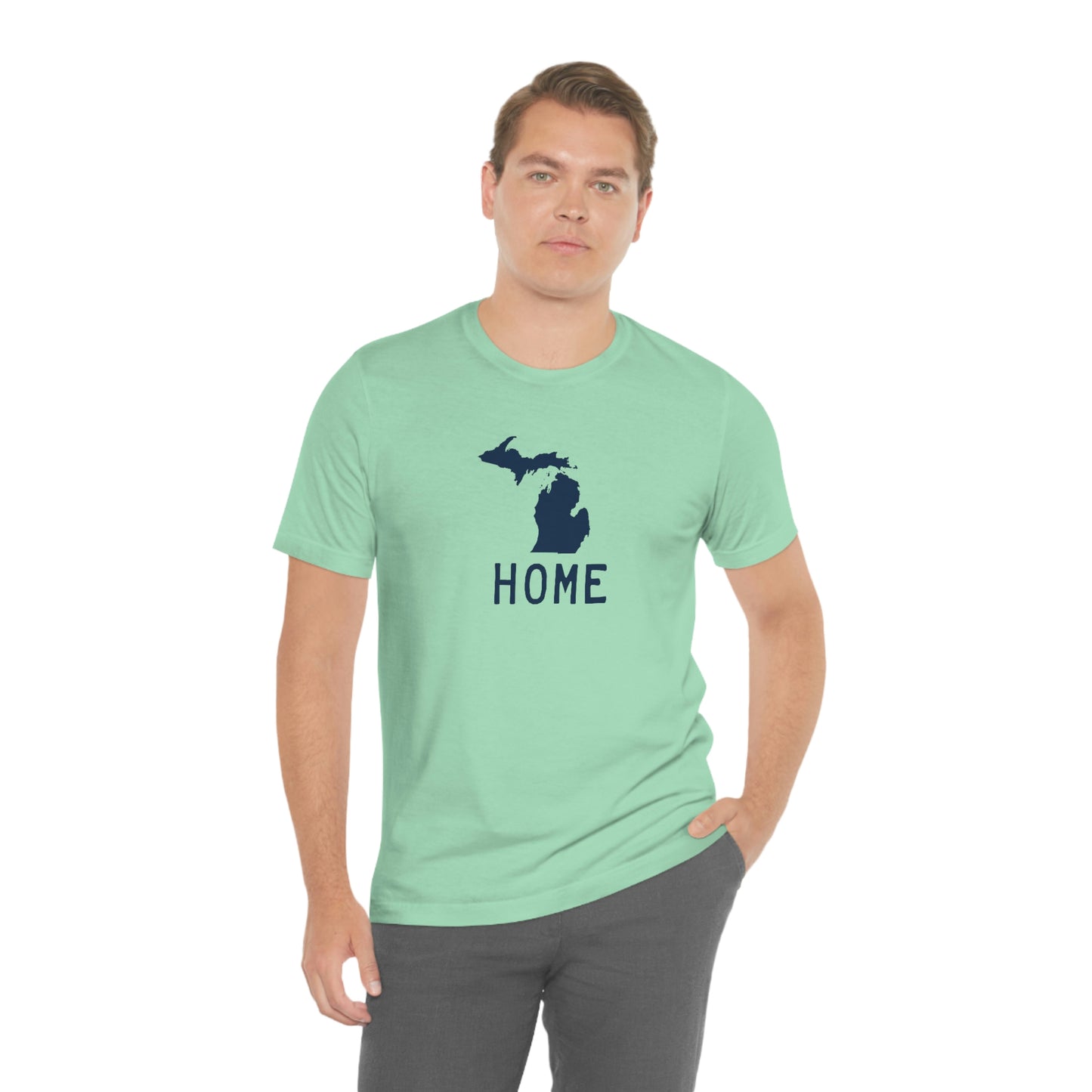 Michigan 'Home' T-Shirt (Licence Plate Font) | Unisex Standard Fit