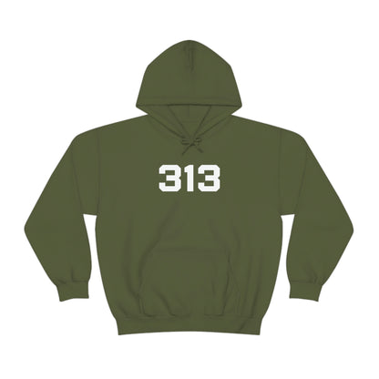 Detroit '313' Hoodie (Athletic Font) | Unisex Standard