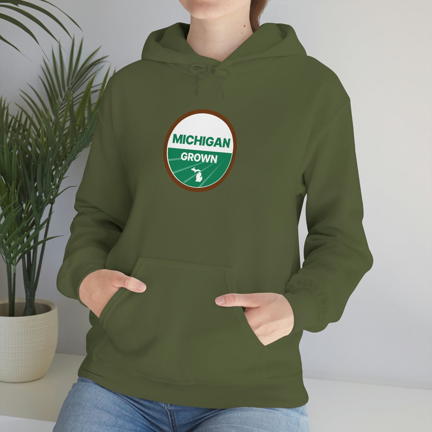 'Michigan Grown' Hoodie (Agricultural Certification Parody) | Unisex Standard