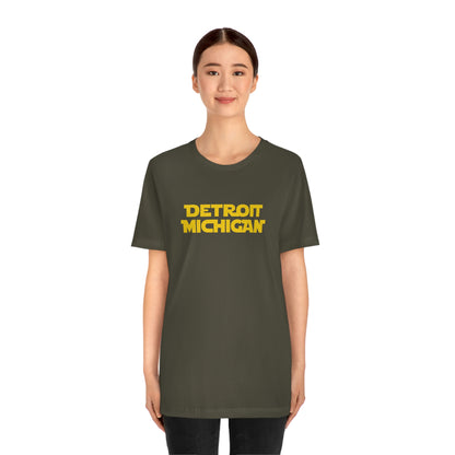 'Detroit Michigan' T-Shirt (1970s Epic Sci-Fi Parody) | Unisex Standard Fit