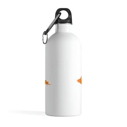 Michigan Upper Peninsula Water Bottle (w/ Orange UP Outline) | 14oz Stainless Steel