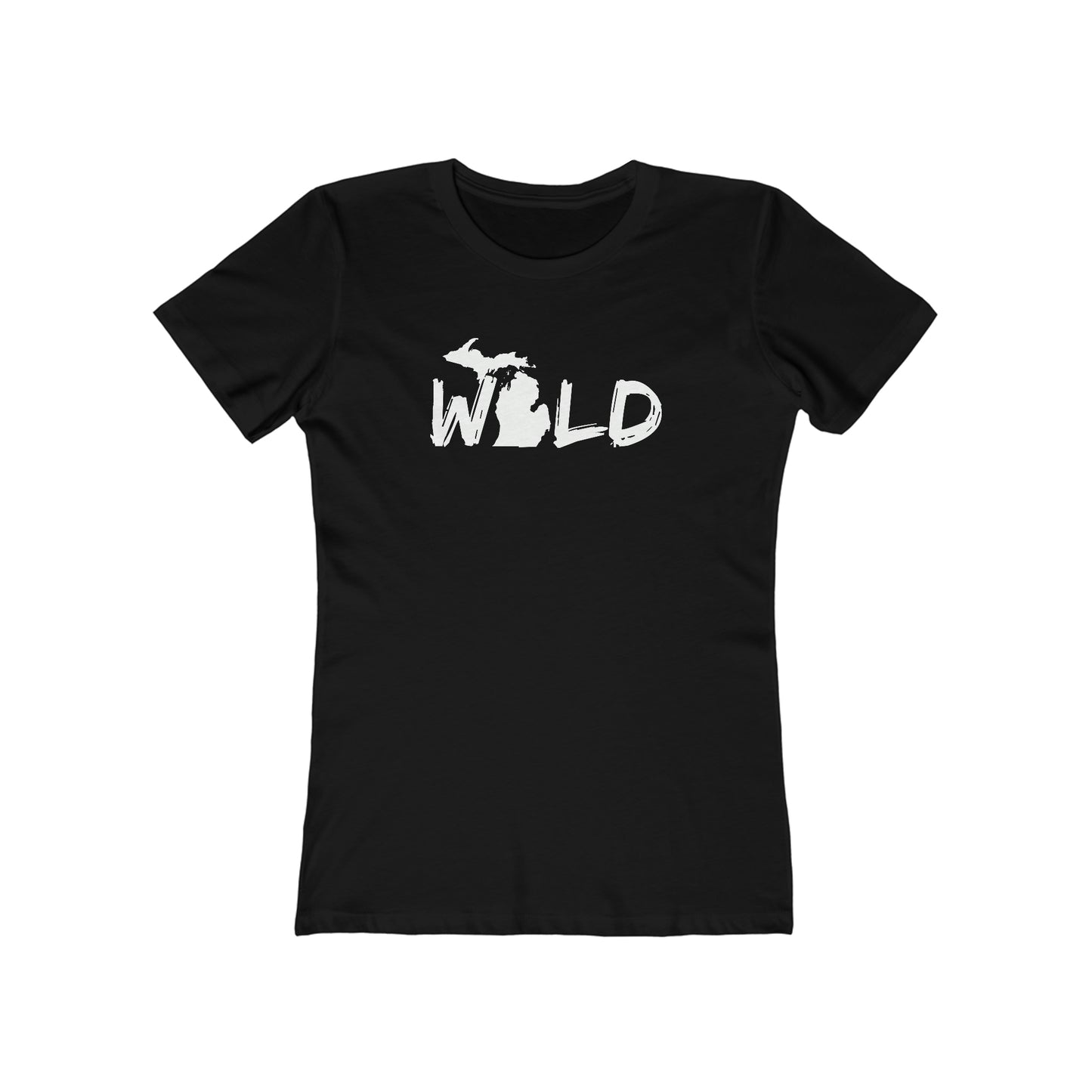 Michigan 'Wild' T-Shirt (Paintbrush Font) | Women's Boyfriend Cut