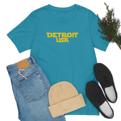 'Detroit USA' T-Shirt (1970s Epic Sci-Fi Parody) | Unisex Standard Fit