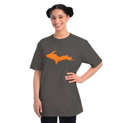 Michigan Upper Peninsula T-Shirt (w/ Orange UP Outline) | Organic Unisex