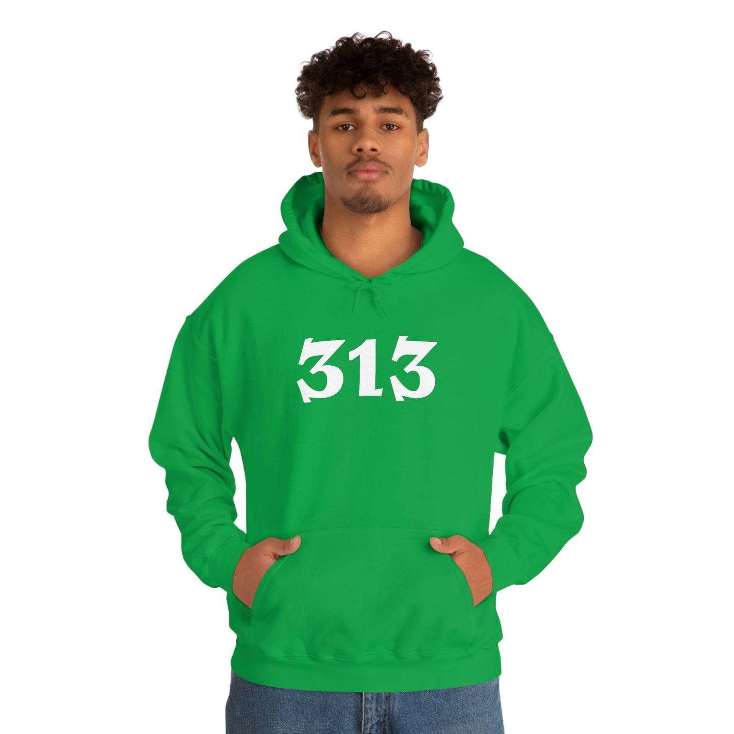 Detroit '313' Hoodie (Angry Serif Font) | Unisex Standard