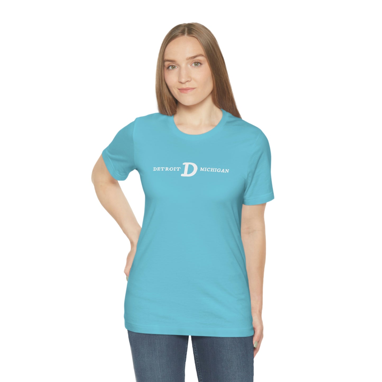 'Detroit Michigan' T-Shirt (w/ Old French D) | Unisex Standard Fit