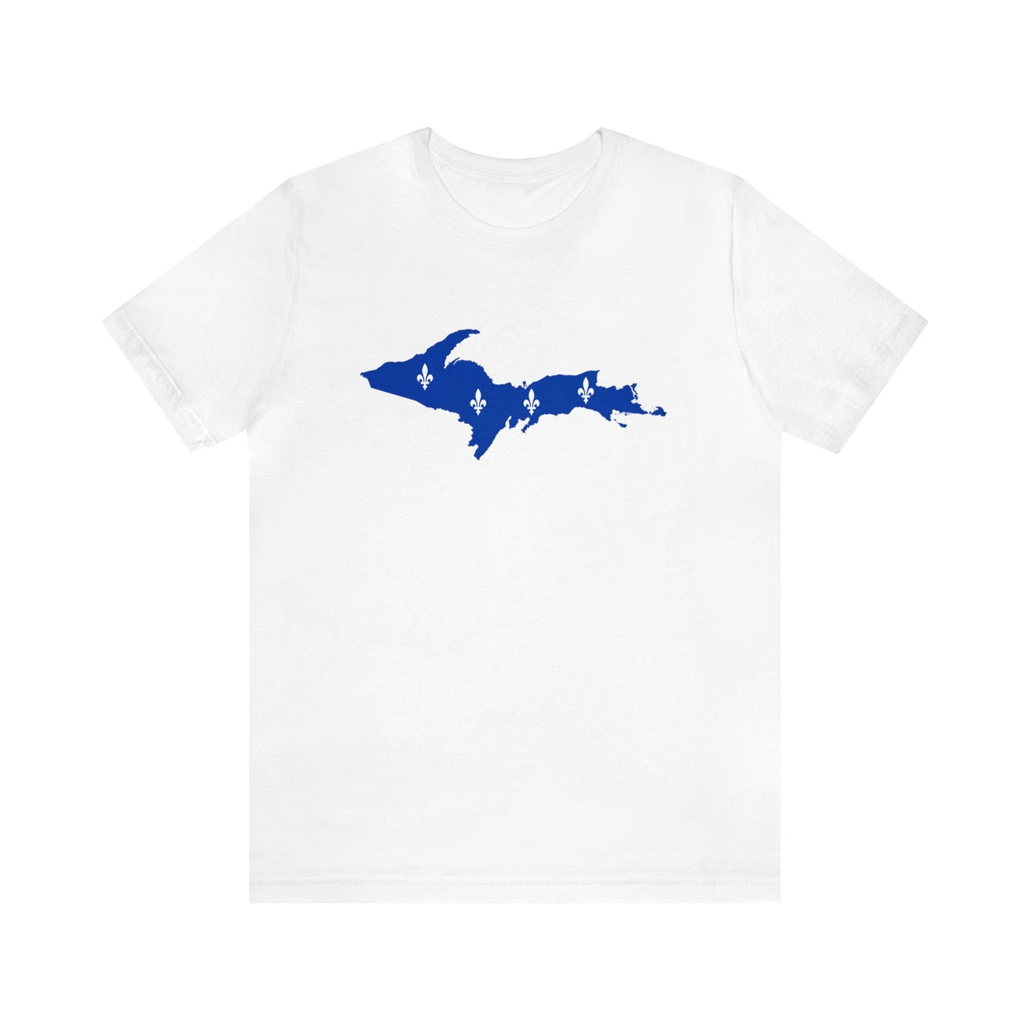 Michigan Upper Peninsula T-Shirt (w/ UP Quebec Flag Outline) | Unisex Standard Fit