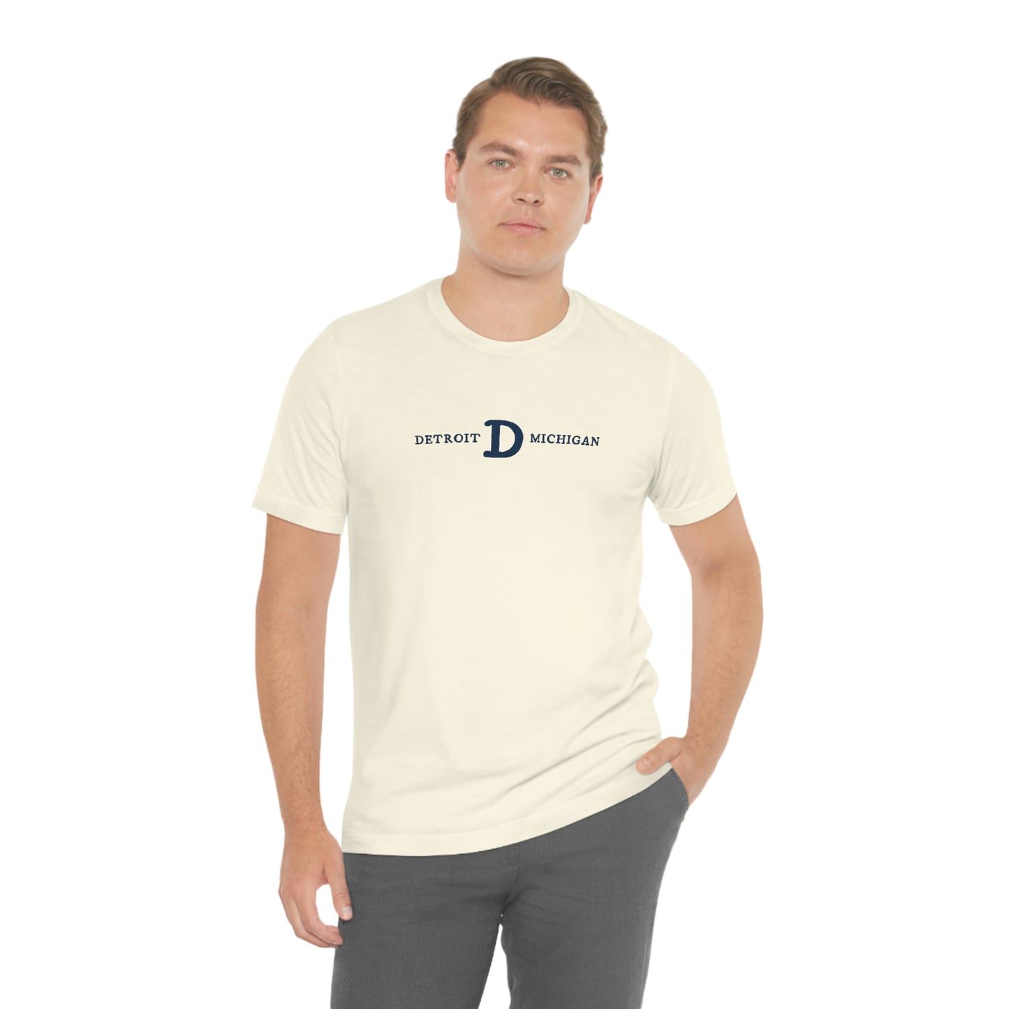 'Detroit Michigan' T-Shirt (w/ Old French D) | Unisex Standard Fit