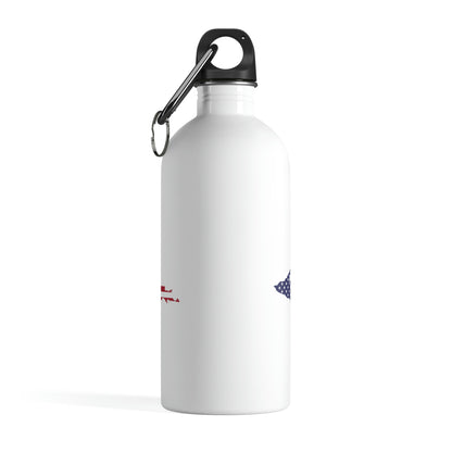 Michigan Upper Peninsula Water Bottle (w/ UP USA Flag Outline) | 14oz Stainless Steel