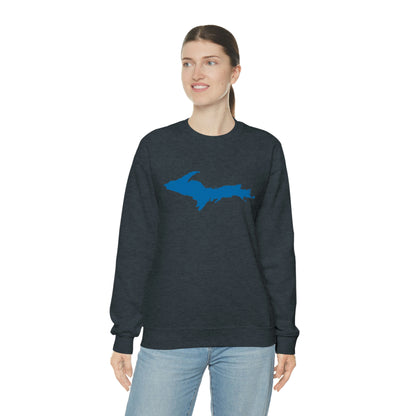 Michigan Upper Peninsula Sweatshirt (w/ Azure UP Outline) | Unisex Standard