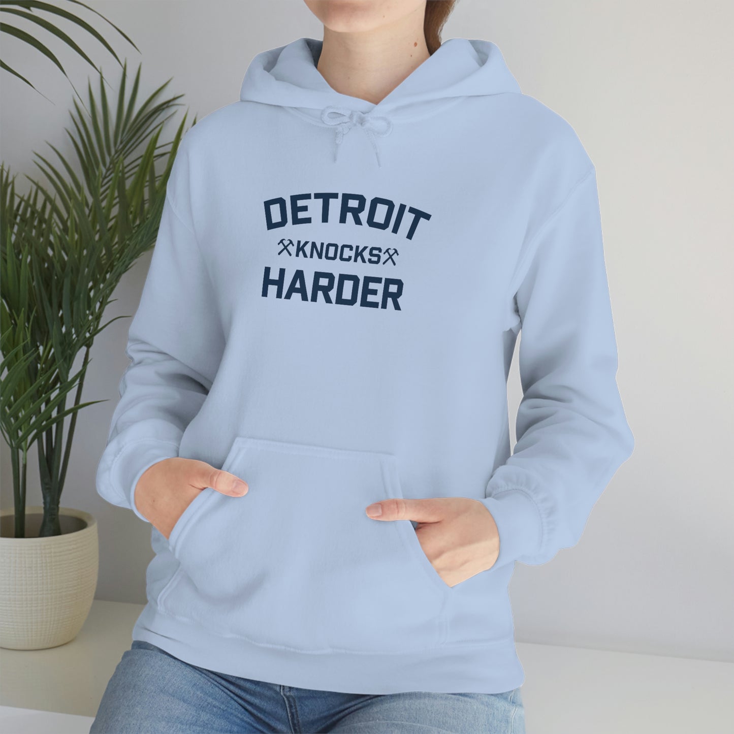 'Detroit Knocks Harder' Hoodie | Unisex Standard