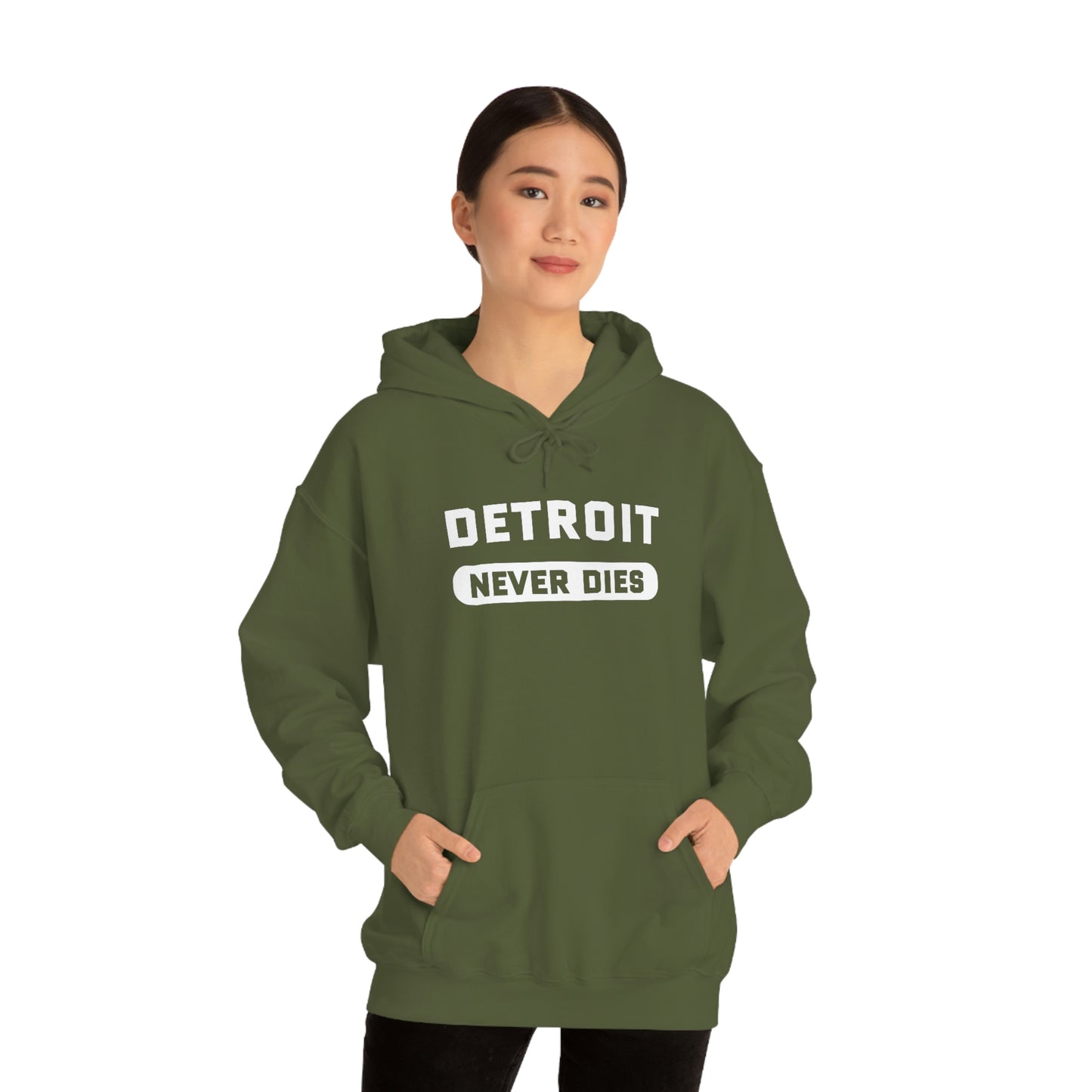 'Detroit Never Dies' Hoodie | Unisex Standard