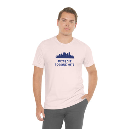 'Détroit Rocque Cité' with Skyline T-Shirt | Unisex Standard Fit