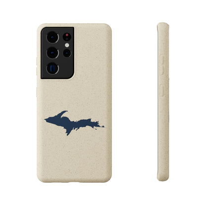 Michigan Upper Peninsula Biodegradable Phone Cases (w/ Navy UP Outline) | Samsung Android