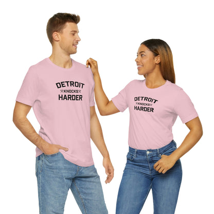 'Detroit Knocks Harder' T-Shirt | Unisex Standard Fit