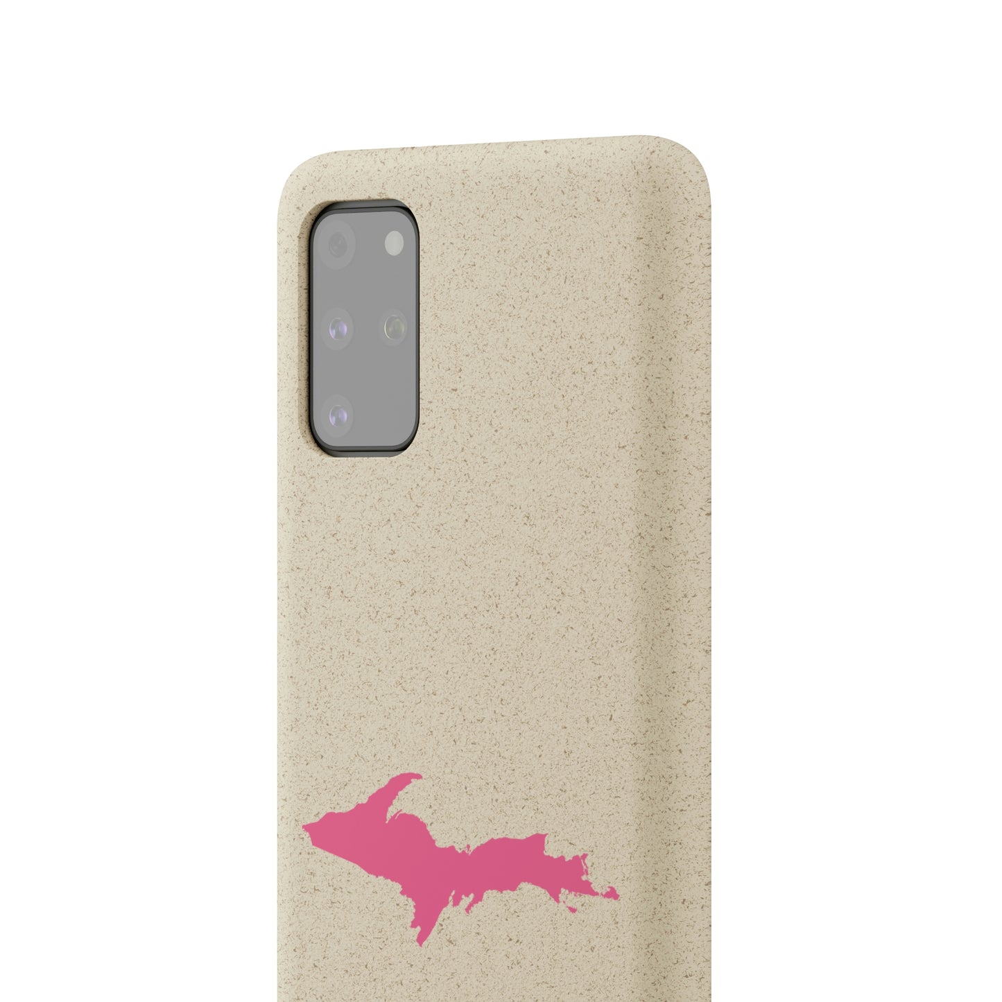 Michigan Upper Peninsula Biodegradable Phone Cases (w/ Pink UP Outline) | Samsung Android