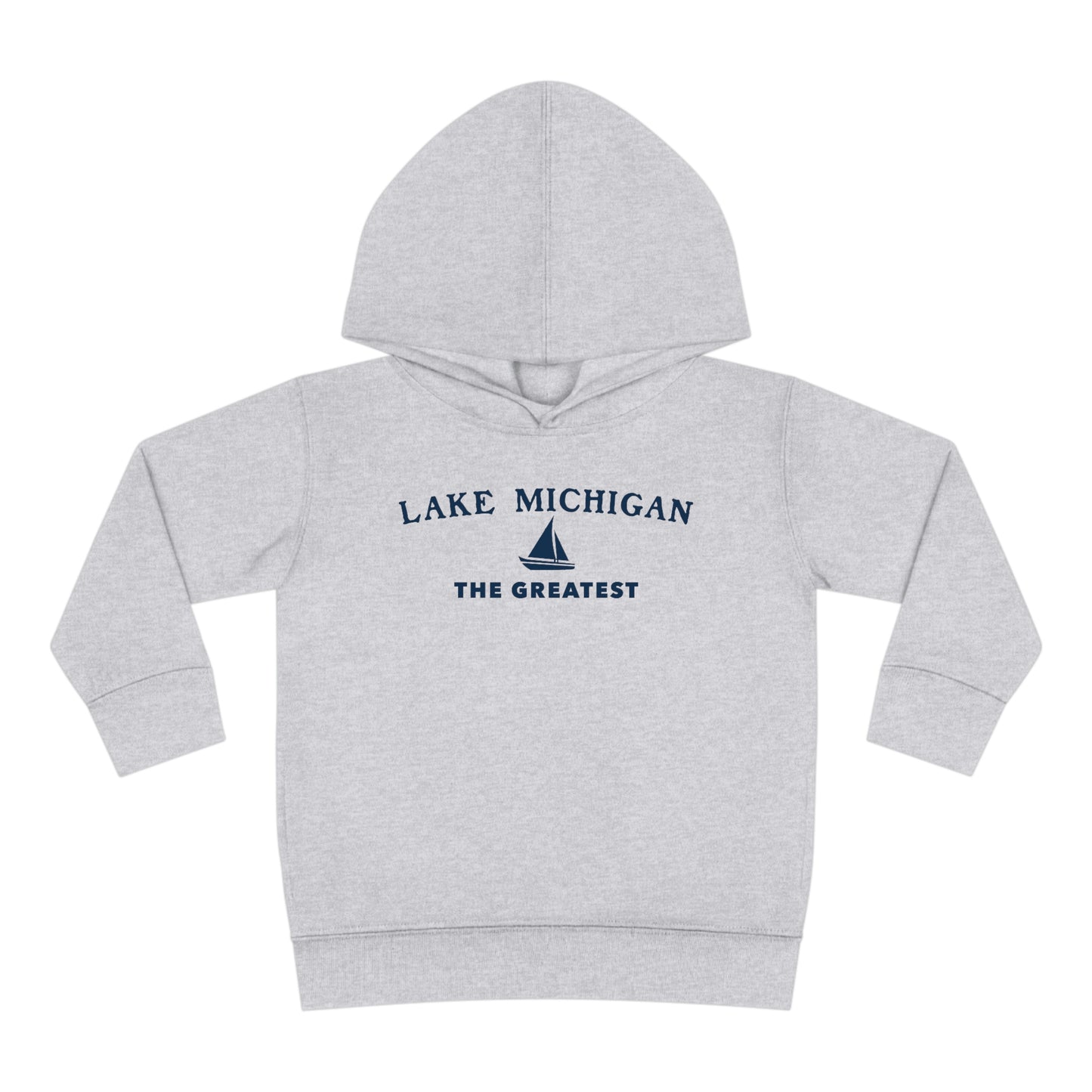 'Lake Michigan The Greatest' Hoodie (w/USA Flag Outline) | Unisex Toddler