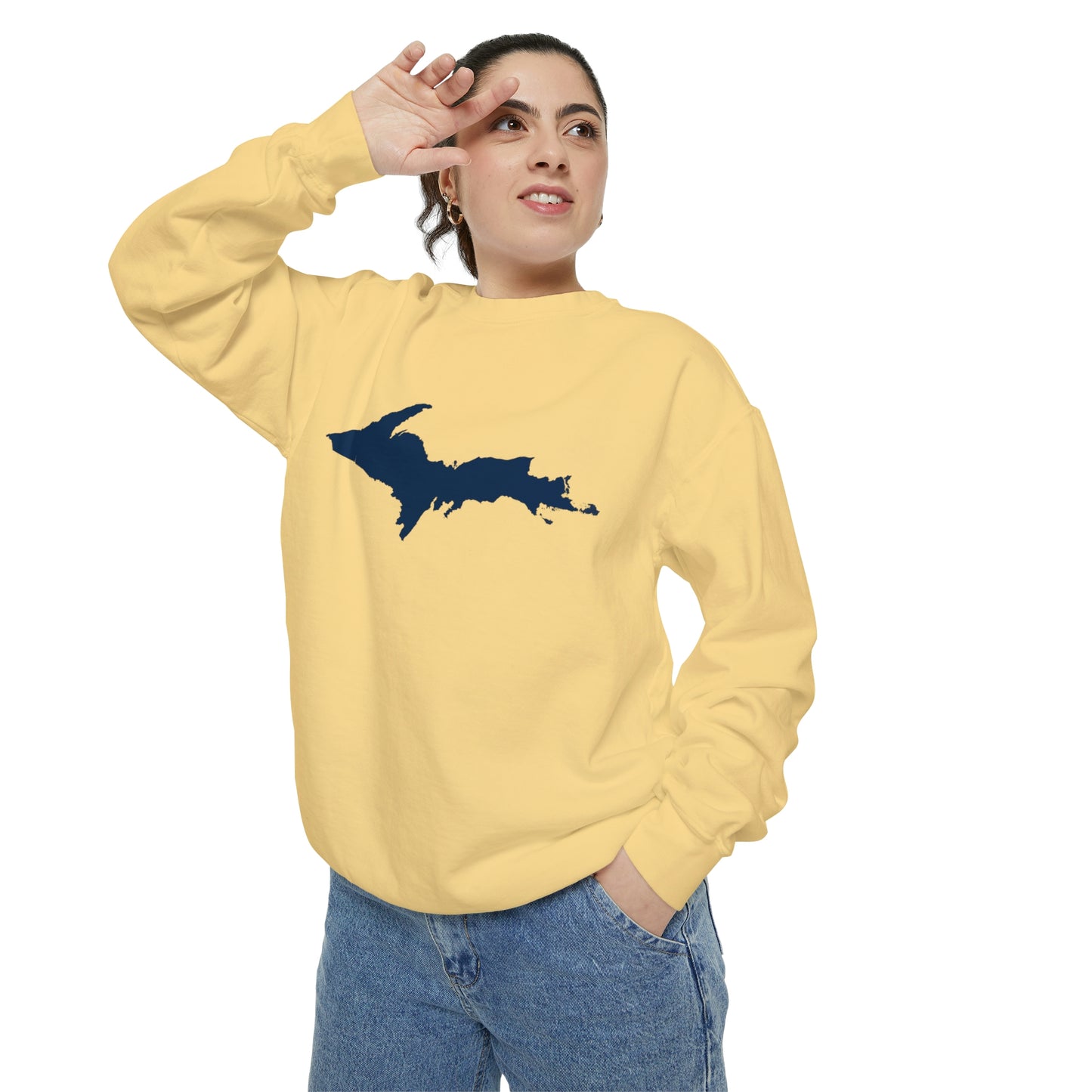 Michigan Upper Peninsula Sweatshirt | Unisex Garment Dyed