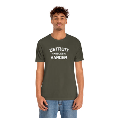 'Detroit Knocks Harder' T-Shirt | Unisex Standard Fit