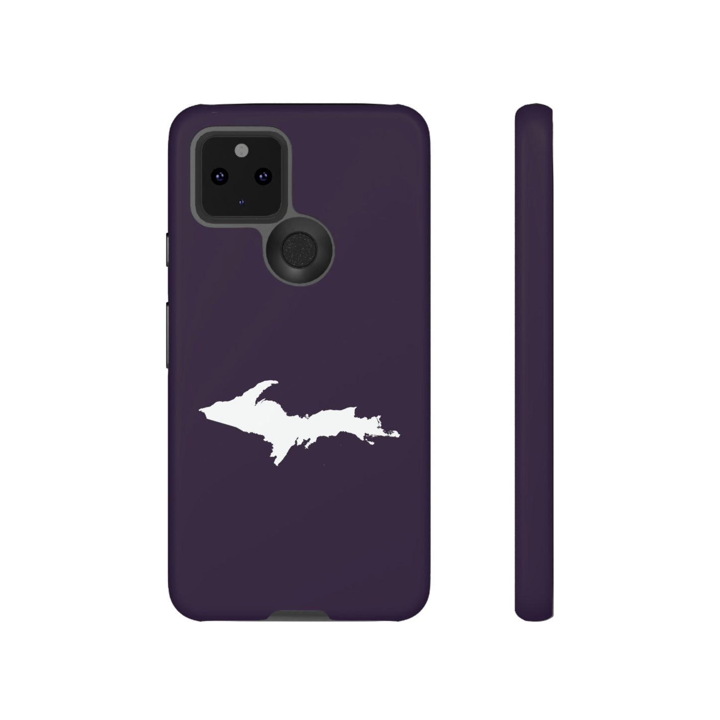 Michigan Upper Peninsula Tough Phone Case (Blackcurrant w/ UP Outline) | Samsung & Pixel Android